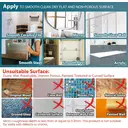 TAILI Shower Caddy Suction Cup, Heavy Duty Bathroom Organizer, Removable Shelves for Inside Shower, Shampoo, Waterproof Suction Plastic Storage for Bathroom Accessories Holder, Frosted Clear image 5