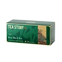 Tea Story Rose Black Tea [Evening Relax] ECOCERT Organic Loose Leaf, Floral Aroma 24 Tea Bags ×3g image 0