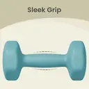 SONGMICSHOME  Dumbbell Set with Stand, Hand Weights Set for Home, 1 kg/2 kg/3 kg, Vinyl Coated, Pink, Aqua, and Blue image 5