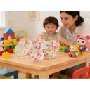 Unique Party Confetti Filled Bouncy Balls, 8 Pack image 2