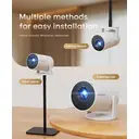 Magcubic Smart Projector, 8K Supported, Native 720P HD, 290 ANSI, Android 14, 5G WiFi 6 Bluetooth 5.4, 180° Rotation & Auto Keystone, Portable Projector for Home Cinema Bedroom Ourdoor Compatible with HDMI/USB/Phone/PS5/TV Stick, HY300Pro White image 8