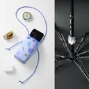 Beneunder BM527 Parapluie cinq plis à revêtement noir - Rose fraise  image 3