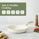 Redchef Starlight Series 24cm Ceramic Frying Pan, White Exterior & Interior image 1