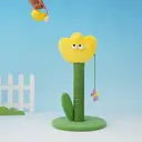 ZEZE Yellow Tulip Shaped Small Cat Scratching Post, Vertical Durable, Kitten Special Claw Grinder image 4