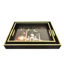 Lot de 2 plateaux de service en bois pour le Ramadan - Palais image 0