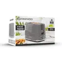 DAEWOO Argyle 2 Slice Toaster, Wide Slots, Textured Dark Grey - SDA1821GE image 3