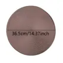 PP Round Placemat
BL Dark Brown，Round Braided Placemats 36.5cm Round Table Mats for Dining Tables, Natural pp Woven Heat Resistant Placemats, Set of 6 image 4