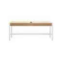 Interiors by Premier Bench Bandar Beech Wood & Hemp Rope White/Natural image 0