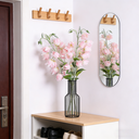 Yuejia Lot de 3 bouquets de fleurs artificielles en soie campanule rose - 84 cm image 6