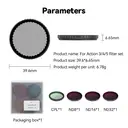 ochama x J.ZAO Action Filter Kit for DJI Action 3/4/5PRO - 4-Piece Set with CPL Polarizer & ND8/16/32 Filters - Camera Accessories image 9