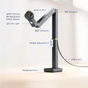 CZUR Fancy S Pro Scanner de documents 4K USB, Appareil photo de documents et Webcam 12 Mpx avec éclairage LED et microphone, Jusqu’à 60 ips, Autofocus, pour Enseignement à distance, Streaming en direct, Conférences en ligne, pour Mac et PC (Windows), Offre annuelle, cadeau idéal image 2
