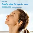 Écouteurs Verbex BL-09 noirs, écouteurs à intelligence artificielle, à conduction osseuse, pour la natation, Bluetooth, pour le sport, avec réduction de bruit et confortables à porter. image 3