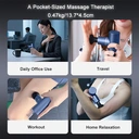 Sunluxy CM20C Electric Handheld Massager Gun – 76W Power, 9-Hour Battery Life, 5 Speed Levels & 4 Massage Heads, Compact Deep Tissue Percussion Massager image 7