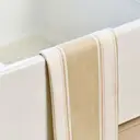 Dexam Tea Towel Love Colour Striped 100% Cotton Stone 45x70cm image 3