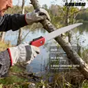 FLORA GUARD 10 Inch Folding Pruning Saw, Quality SK-5 Steel, Soft Grip Hand Saw for Wood Gardening Camping Bushcraft image 3