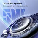 EMEET 8-Mic Bluetooth Conference Speaker, 360° Voice Pickup, AI Noise Reduction, Dual Connection, 5W Speaker Lunaplus image 4