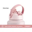 POWCAN by Meoky 40 oz Insulated Water Bottle with 2-in-1 Straw and Spout Lid, Keep Cold 24H, Leak-Proof, BPA-Free, Double Wall Stainless Steel Water Bottle for Sports, Gym, Travel, and School (Cotton Candy), New Year Sale , Top gift picks image 3