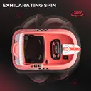 HOMCOM Kids Bumper Car 360° Rotation Spin Waltzer Car 6V Electric Ride On Car with 2 Speeds, Music, Lights for 18-48 Months P image 7