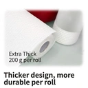 ochama Kitchen Paper Towels, Disposable Lazy Wipes, Oil-Absorbent Thickened Towels, Dual-Use Dishcloths, High GSM Kitchen Rolls, 50 Sheets * 4 Rolls image 1