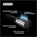 欧莱雅 Steampod 4.0 二合一蒸汽直发卷发器，快速造型，专利蒸汽技术，适用于所有发质，白色 image 5
