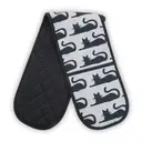 Maison by Premier Double Oven Glove Black Cat Black/White image 0