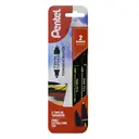 Pentel Twin Tipped Permanent Marker Black Pack of 2 image 0
