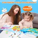 JoyCat Reusable Sticker Book - Jelly Stickers for Toddlers, Kids Sticker Activity Book, Travel Toys for Road Trip, Car & Airplane, Educational Learning Gifts for Boys and Girls Ages 3-5 (Weather) image 4