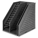 Deli Tri-Fold File Organizer, Office Desk Storage, Dark Gray, 1-Unit image 1