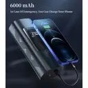 6000mAh Dual Power Digital Display Air Pump, Mini Portable with LED Light, Suitable for Inflating Car, Motorcycle, and Bicycle Tires, and Ball Inflators image 2