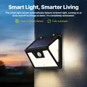 VIVREAL Solar wall lights Charged by solar energy， Four-pack 140Led YHM02A , New Year Sale , Top gift picks image 6