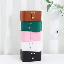 JORDAN&JUDY Multi-Layer Jewelry Box Small Earring Box Ring Storage Box Necklace Box Earring Jewelry Case - 2 Layer Pink image 7