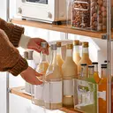 Boîte de Rangement avec Poignée Intégrée - Grande Capacité pour Cosmétiques, Serviettes, Savon et Shampooing - Idéale pour la Salle de Bain - Lot de 4 - Transparent image 4