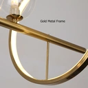 Homary Modern 10-Light Black Kitchen Island Pendant Light with Glass Globe Shade image 3