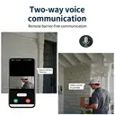 ochama Sonnette Vidéo Intelligente - Caméra de Surveillance Domestique, Œilleton Électronique, Accès à Distance, Étanche et Anti-poussière, Vision Nocturne Ultra-claire, Détection Humaine, Audio Bidirectionnel image 6