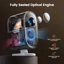 iWimius K11 Vidéoprojecteur portable Full HD 1080 p, compatible 4K, 30000 lumens, Dolby Audio, autofocus IA, Wi-Fi 6, Bluetooth, anti-poussière - Blanc image 5