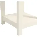 Galano Lilly Bedside Table - Slim Side Table with Drawer, Bedroom Furniture Organizer and Storage Cabinet for Hallway or Entryway – Ivory with Beaufort Oak image 7