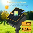 VIVREAL Guirlandes lumineuses solaires avec boules à bulles – 7 m (23 pieds), 50 LED, blanc froid, guirlandes lumineuses solaires étanches pour l’extérieur, décoration du jardin et de la terrasse, décoration festive, PVC-006-01, offre spéciale Nouvel An, cadeaux phares image 7