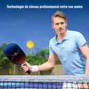 NIUPIPO Set de 2 Paddles Pickleball – Matériau en Fibre de Carbone, Noyau en Nid d'Abeille Polypropylène, Certifié USAPA, Léger et Durable, Convient aux Débutants et aux Joueurs Professionnels, MX-75 image 7