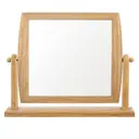 Essentials by Premier Beauty Mirror Wooden Frame Swivel Natural image 0