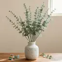 Wei‘s Moment Lot de 24 tiges d’eucalyptus artificielles - Vert Gris image 0