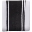 Dexam Tea Towel Love Colour Striped 100% Cotton Black 46x71cm image 0