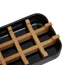 Maison by Premier Eco-Friendly Black Soap Dish, Removable Bamboo Insert Soap Tray, Modern Soap Case Holder, Bath Soap Holder image 3