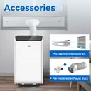 AUX Inverter 3-in-1 12000 BTU Mobile Air Conditioner,Up to 30% Energy Saving, Wi-Fi & Remote Control, Quiet for Bedroom, 4 Modes, R290 Refrigerant, Class A  Energy image 6