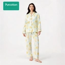 Women's Air-pleated Gauze Loungewear Skirt,Ginkgo Leaves in Autumn Collection,UK 12 (M) image 4