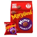 Maryland Minis Double Choc Chip Cookies 10Pk 198g image 2