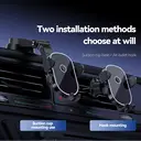 Pavarel CH75 support de voiture 2-en-1 à fixation forte avec base et pinze à arceau - Noir image 5