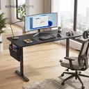 Ochama x SONGMICS Bureau Réglable en Hauteur, 160 x 70 cm, Fonction Mémoire, Port USB-C, Noir image 3