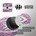 High-quality Rubber Basketball（27.5"） Size5#Lavender pink image 6