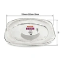 Caroline Foil Platter, 22 inch, 550 x 362 x 28mm, pack of 2 image 1