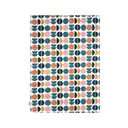 Dexam Tea Towels Retro Spot 100% Cotton Cotton Teal/Peach 2pcs image 1